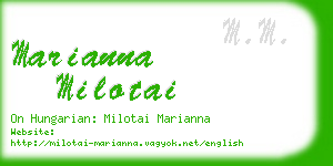 marianna milotai business card